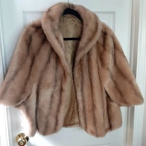 Vintage Faux Fur Cape-Like Jacket